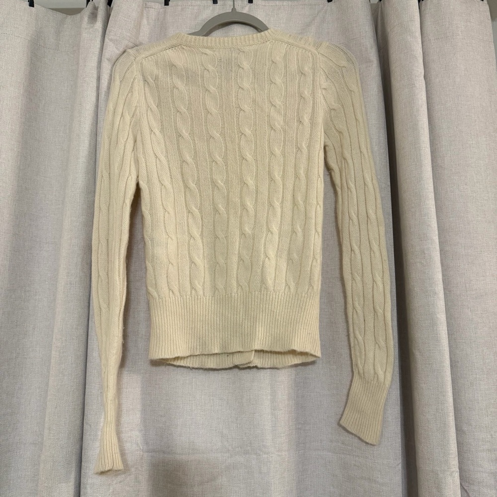 Polo Ralph Lauren: Women’s Cable-Knit Cashmere Crewneck Cardigan size small - Picture 6 of 11